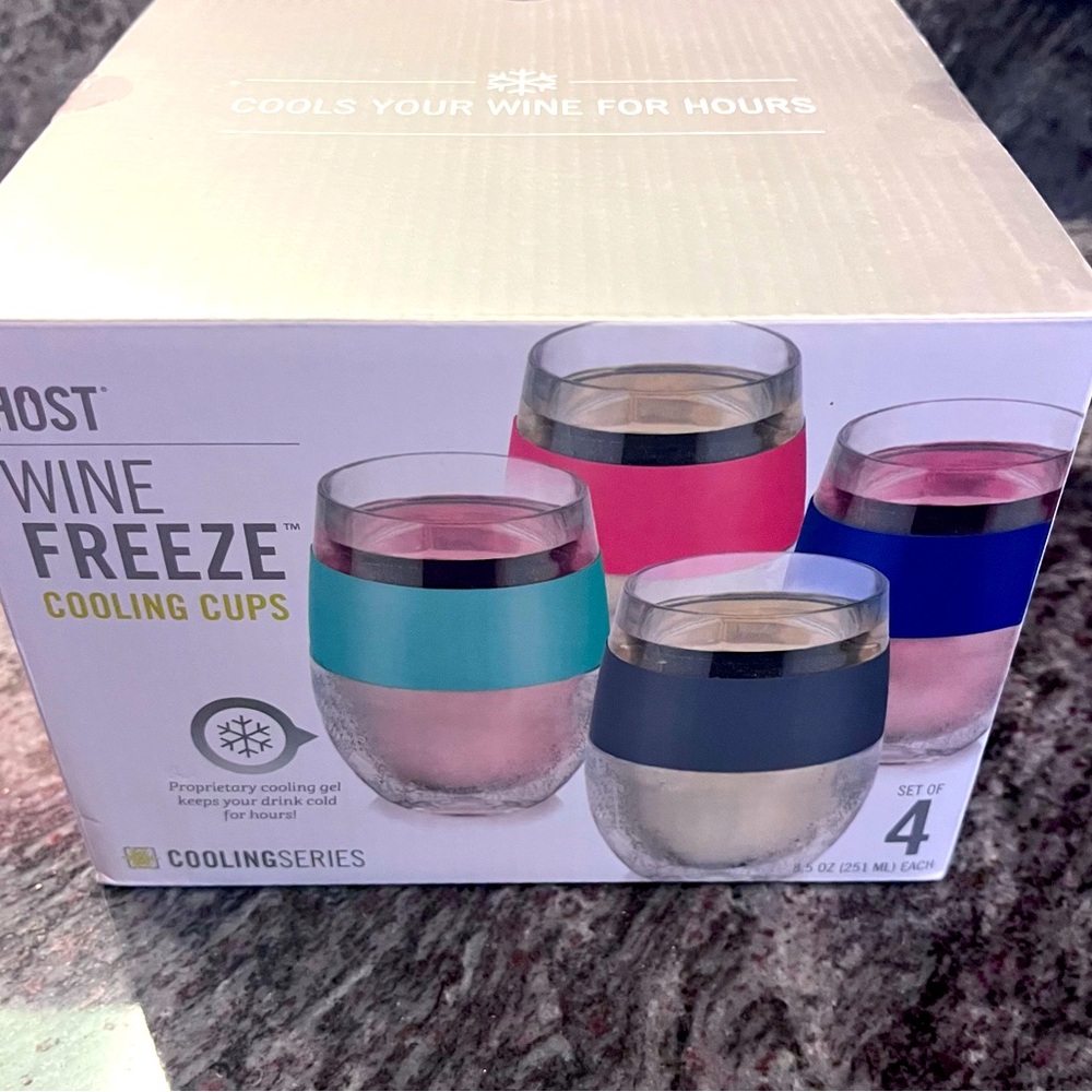 Host wine freeze glasses